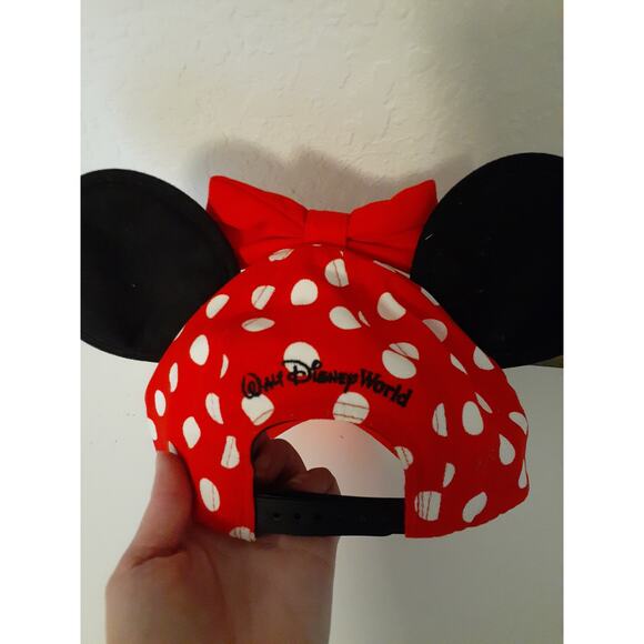 Disney Parks Walt Disney World Youth Minnie Mouse Ears Polka Dot Hat Cap OS - Picture 3 of 7
